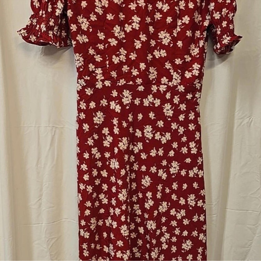 NWT Simply Retro Stormi Floral Midi Dress | Lace Trim | Size S - Picture 9 of 13